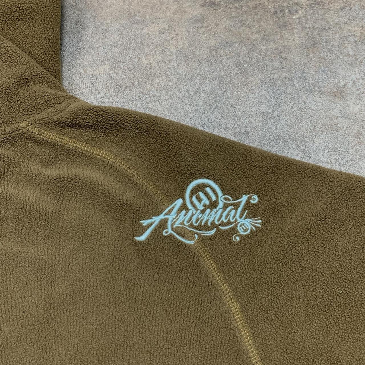 Animal 00s brown graphic baggy hoodie