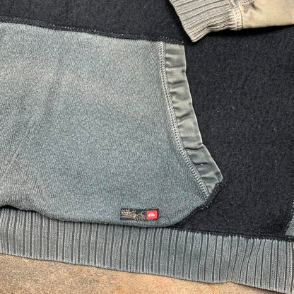 Quiksilver 00s black grey boxy sweatshirt