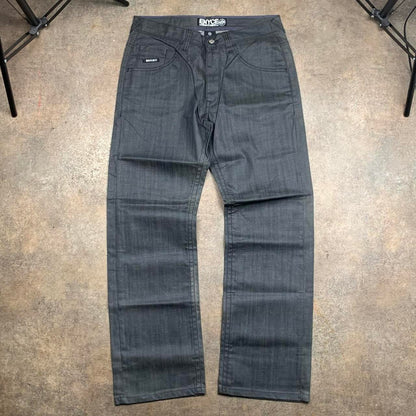 Enyce 00s graphic grey baggy denim jeans