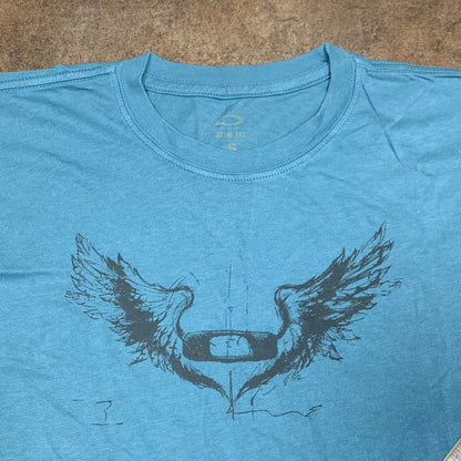 Oakley Flying Tiger 00s blue graphic tee