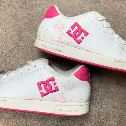 DC Shoes Pixies 00s white pink chunky trainers