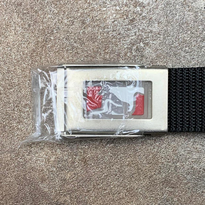 Drunknmunky 00s black webbed buckle belt
