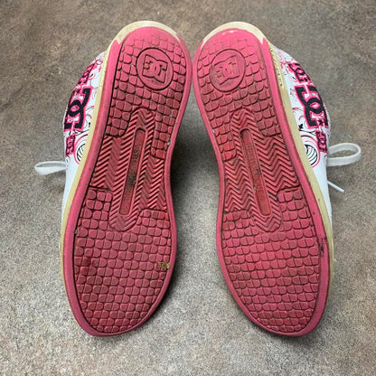 DC Shoes Pixie 3 00s white pink chunky trainers