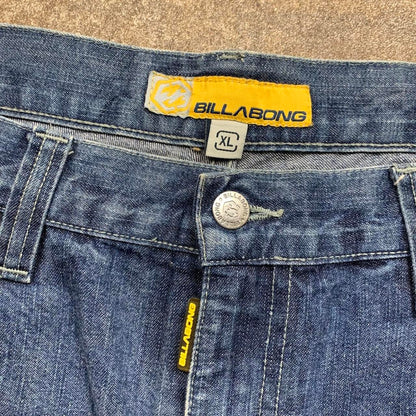 Billabong 00s baggy graphic navy jeans