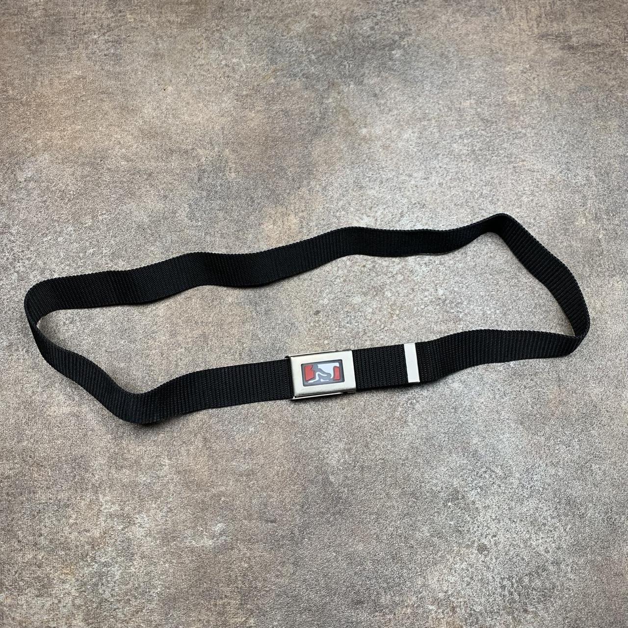 Drunknmunky 00s black webbed buckle belt