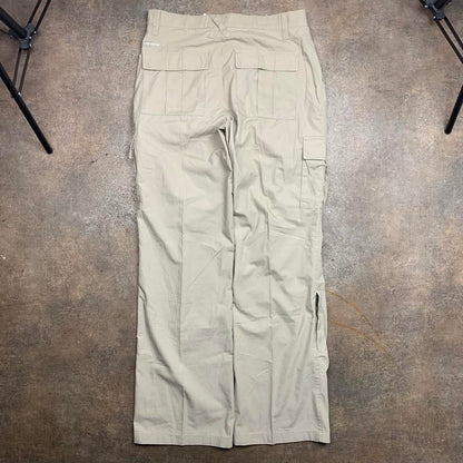 Oxbow 00s cream baggy cargo trousers