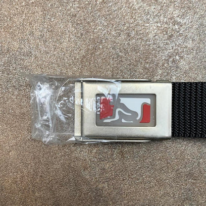 Drunknmunky 00s black webbed buckle belt
