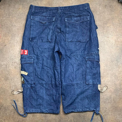 Raw Blue 00s baggy navy denim jorts