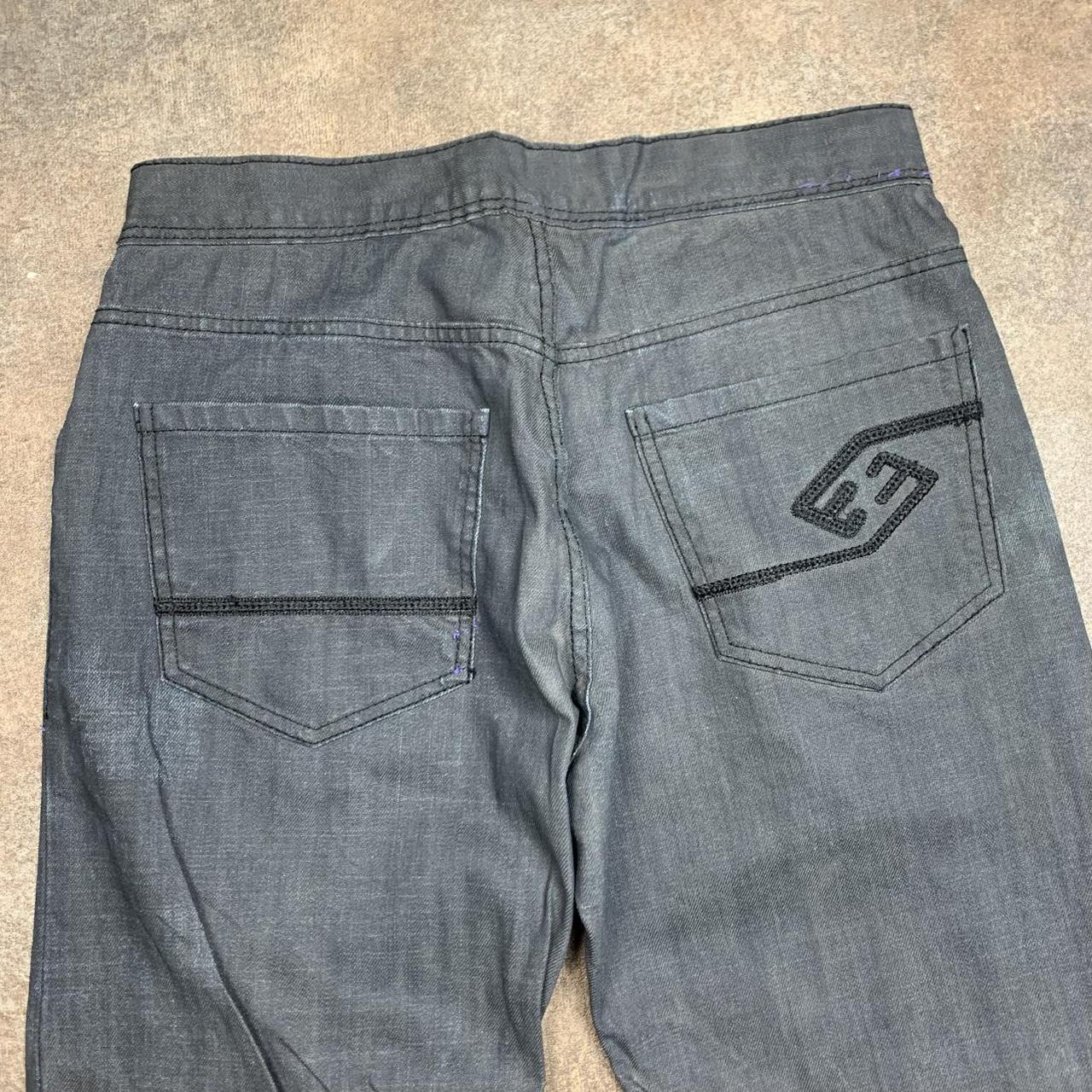 Enyce 00s graphic grey black baggy jeans