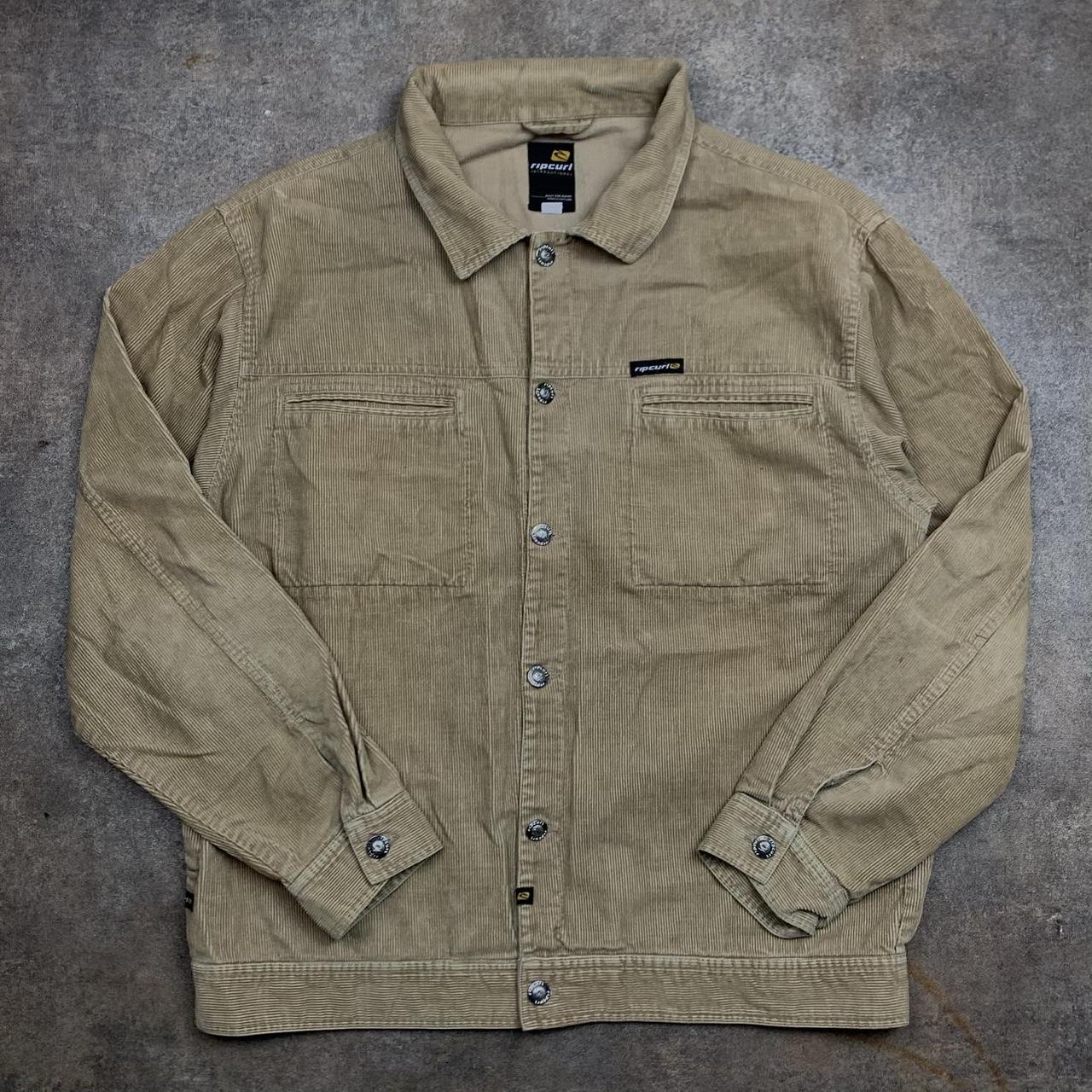 Rip Curl 90s corduroy tan shirt jacket