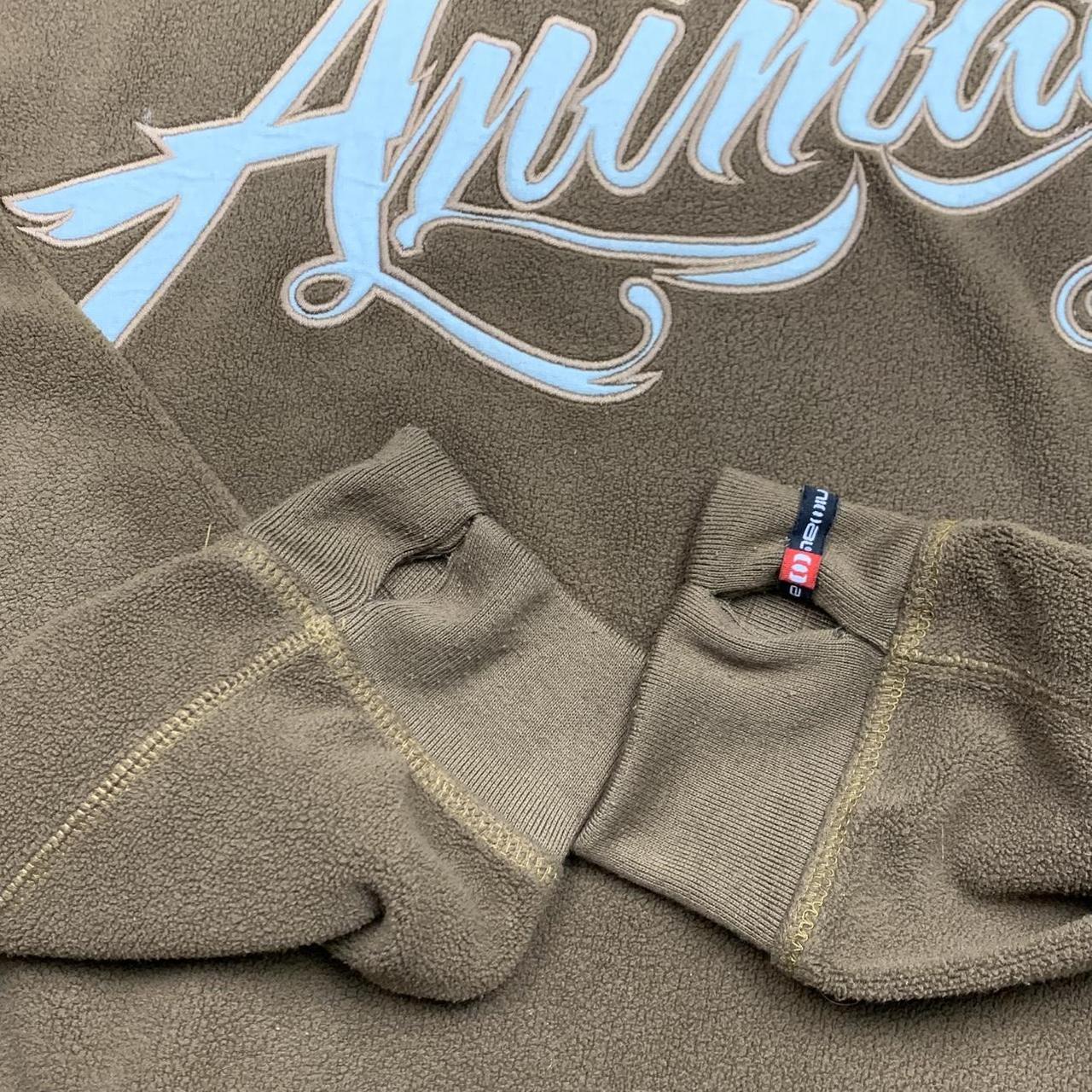 Animal 00s brown graphic baggy hoodie