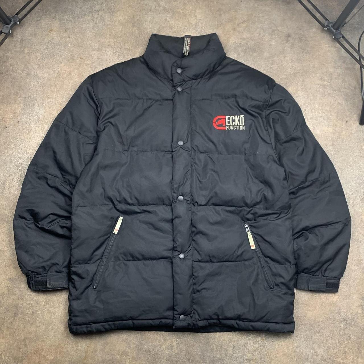 Ecko Function 00s black puffer logo jacket