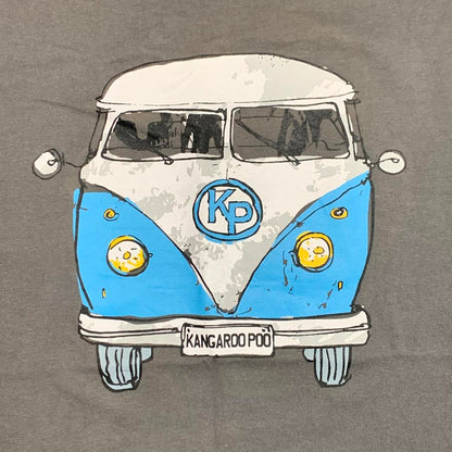Kangaroo Poo 00s grey graphic tee