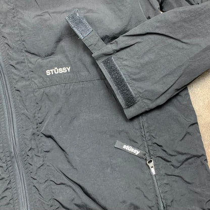 Stüssy 00s black technical zip jacket
