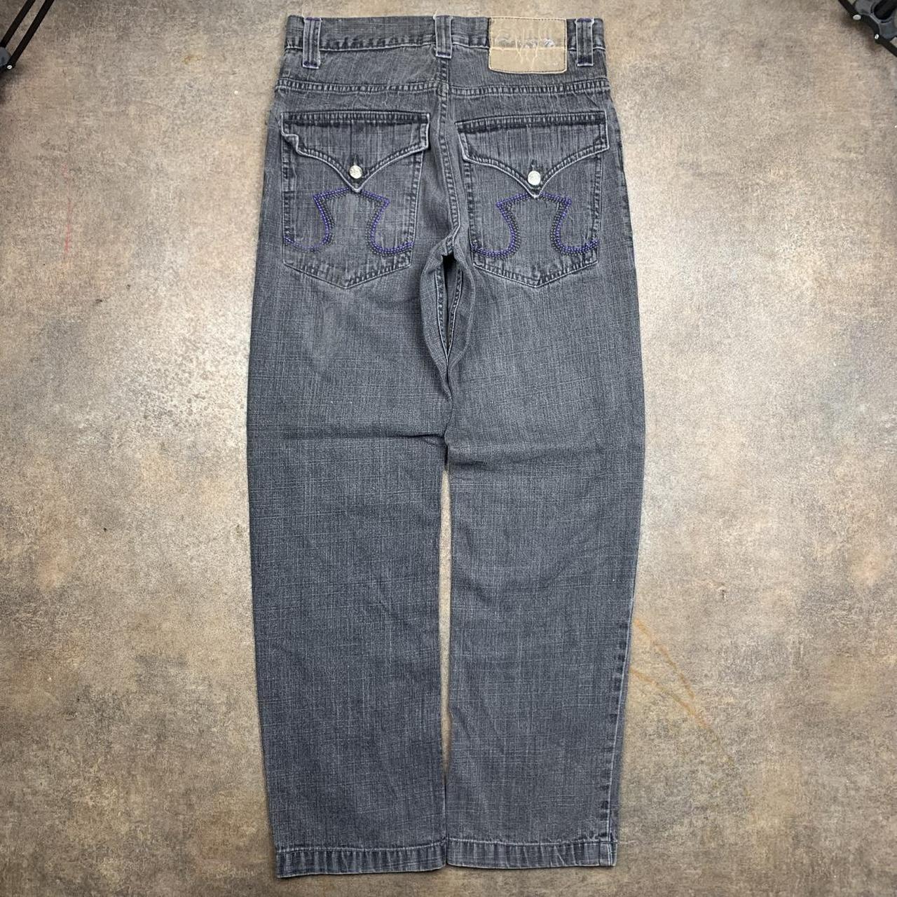 Southpole 00s baggy black grey denim jeans