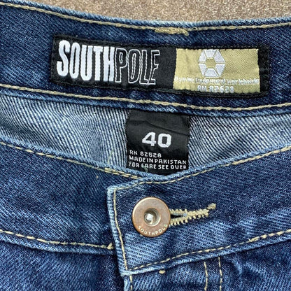 Southpole 00s navy baggy carpenter denim jeans