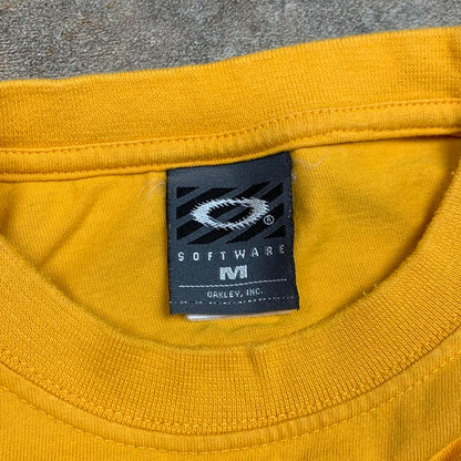Oakley Software 90s cyber squid yellow graphic tee