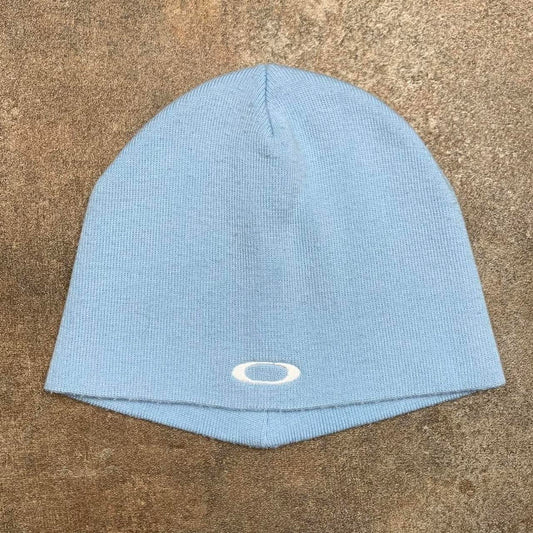Oakley Software 00s light blue logo skully beanie