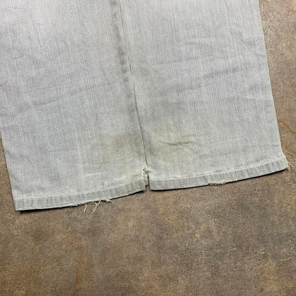 Southpole 00s white light grey grunge denim jeans