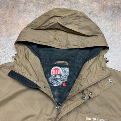 Animal 00s brown utilised zip jacket