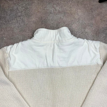 Animal 00s white cream chunky knit jumper