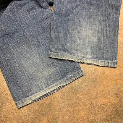 Southpole 00s baggy washed navy blue denim jeans