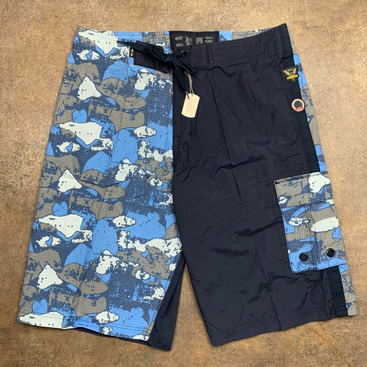 Oakley 00s navy camo graphic boardshorts