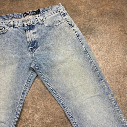 Quiksilver 00s light blue faded denim jeans