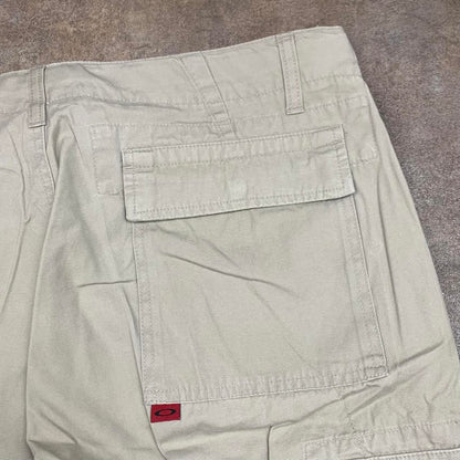 Oakley Software 00s cream graphic cargo trousers