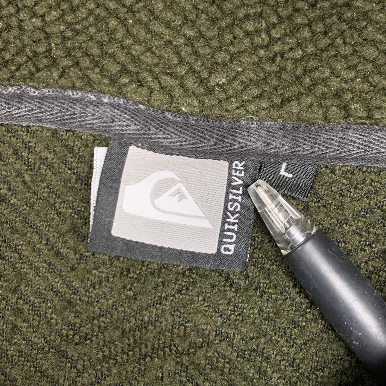 Quiksilver 90s khaki graphic boxy fleece