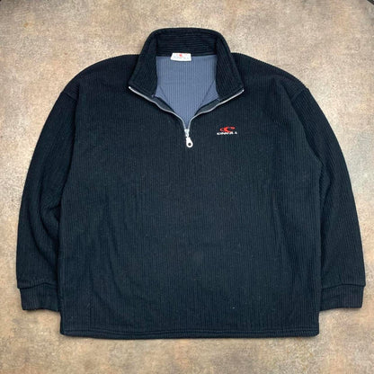 O'Neill 90s black chunky cord sweatshirt