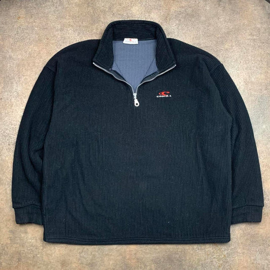 O'Neill 90s black chunky cord sweatshirt