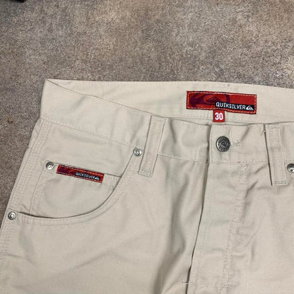 Quiksilver 90s cream baggy denim jeans