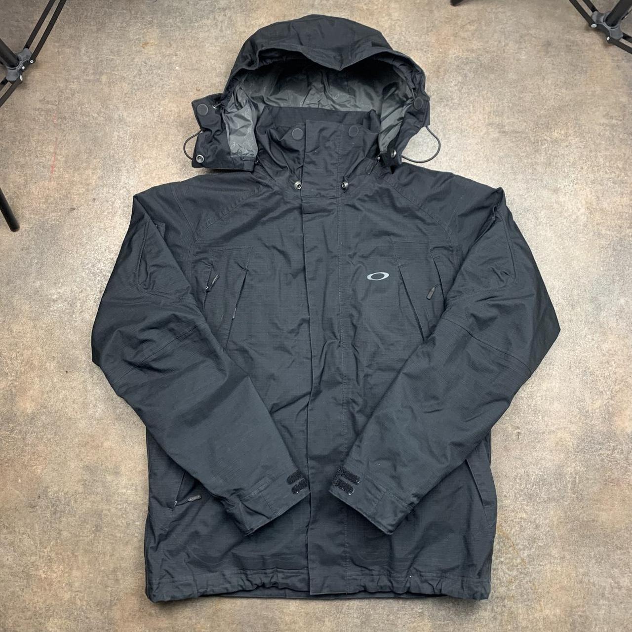 Oakley 00s utilised gorpcore black jacket