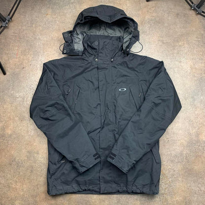 Oakley 00s utilised gorpcore black jacket