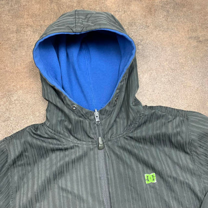 DC Shoes 00s blue grey reversible zip hoodie jacket