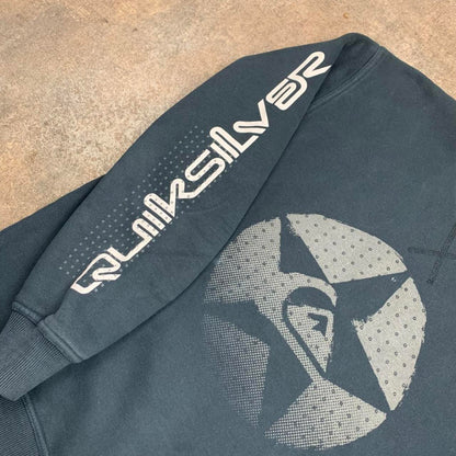 Quiksilver 00s boxy graphic sweater (M)
