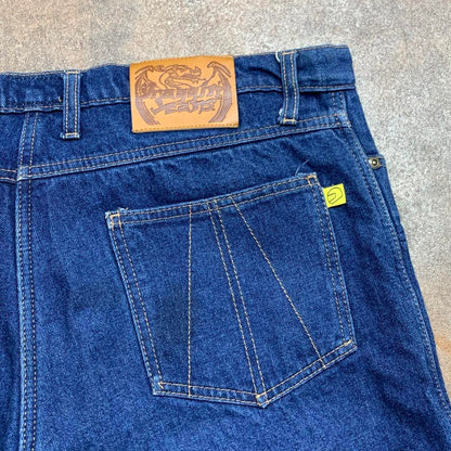 Draggin' 00s navy lined heavyweight denim jeans
