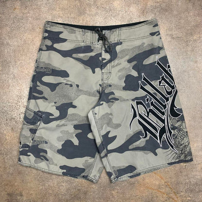 Billabong 00s camo graphic boardshorts