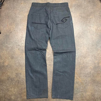 Enyce 00s graphic grey black baggy jeans