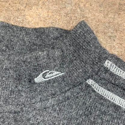 Quiksilver 90s grey boxy logo sweatshirt