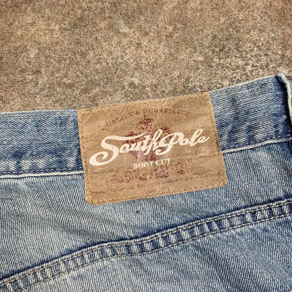 Southpole bootcut 00s blue baggy denim jeans