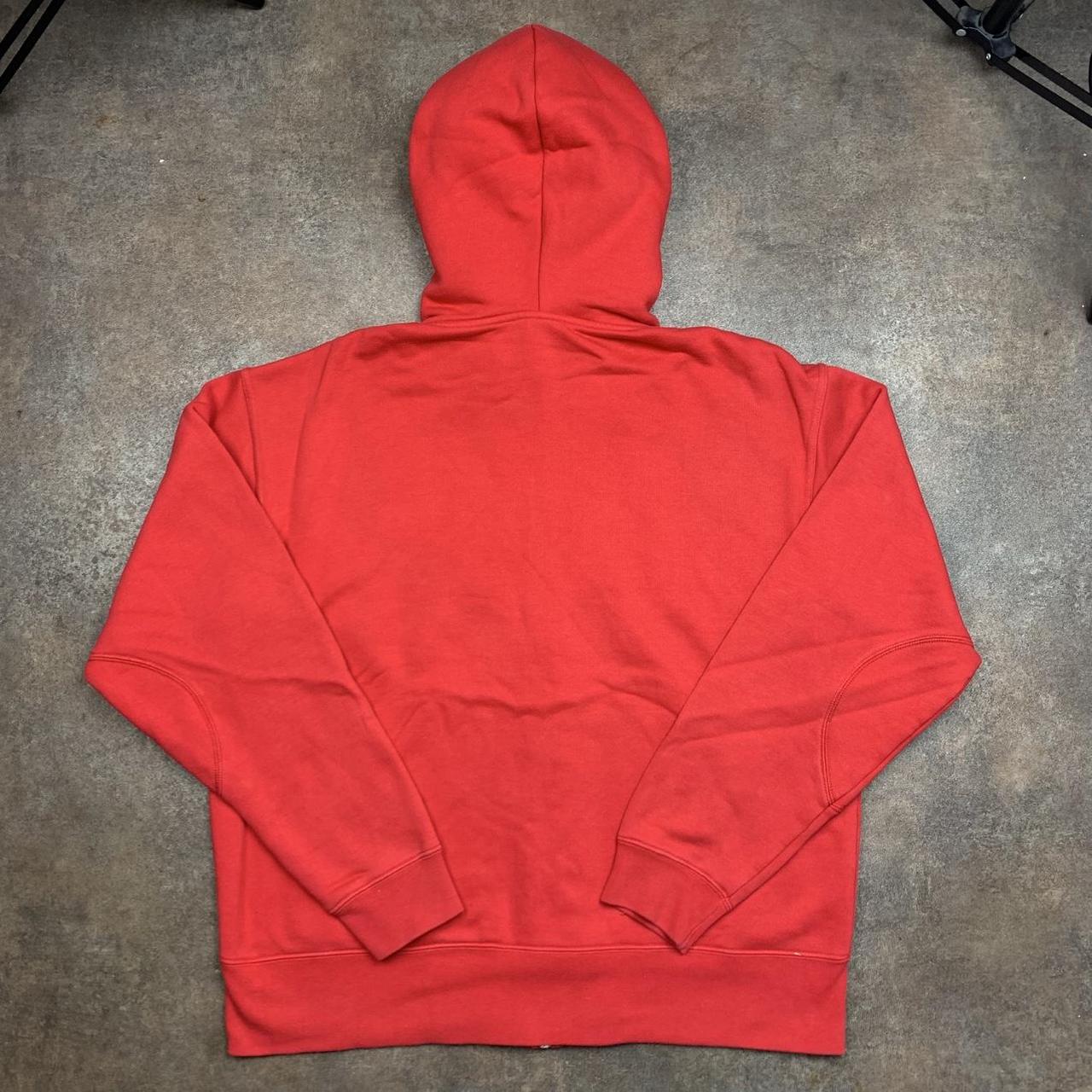 Quiksilver 90s red graphic boxy zip hoodie