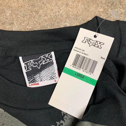 Fox Racing 00s graphic black grey tee