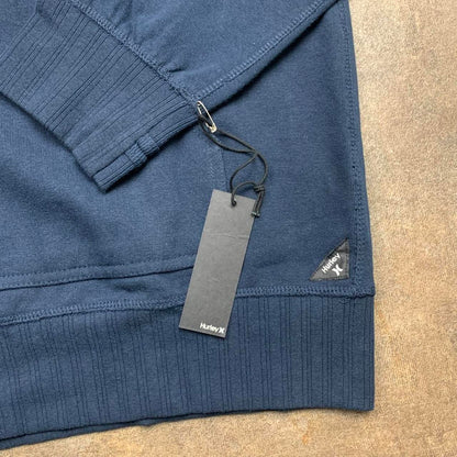 Hurley 00s navy grunge graphic zip hoodie