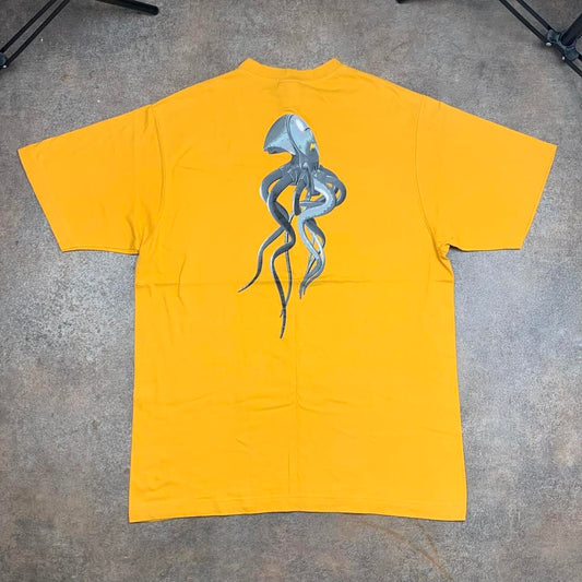 Oakley Software 90s cyber squid yellow graphic tee