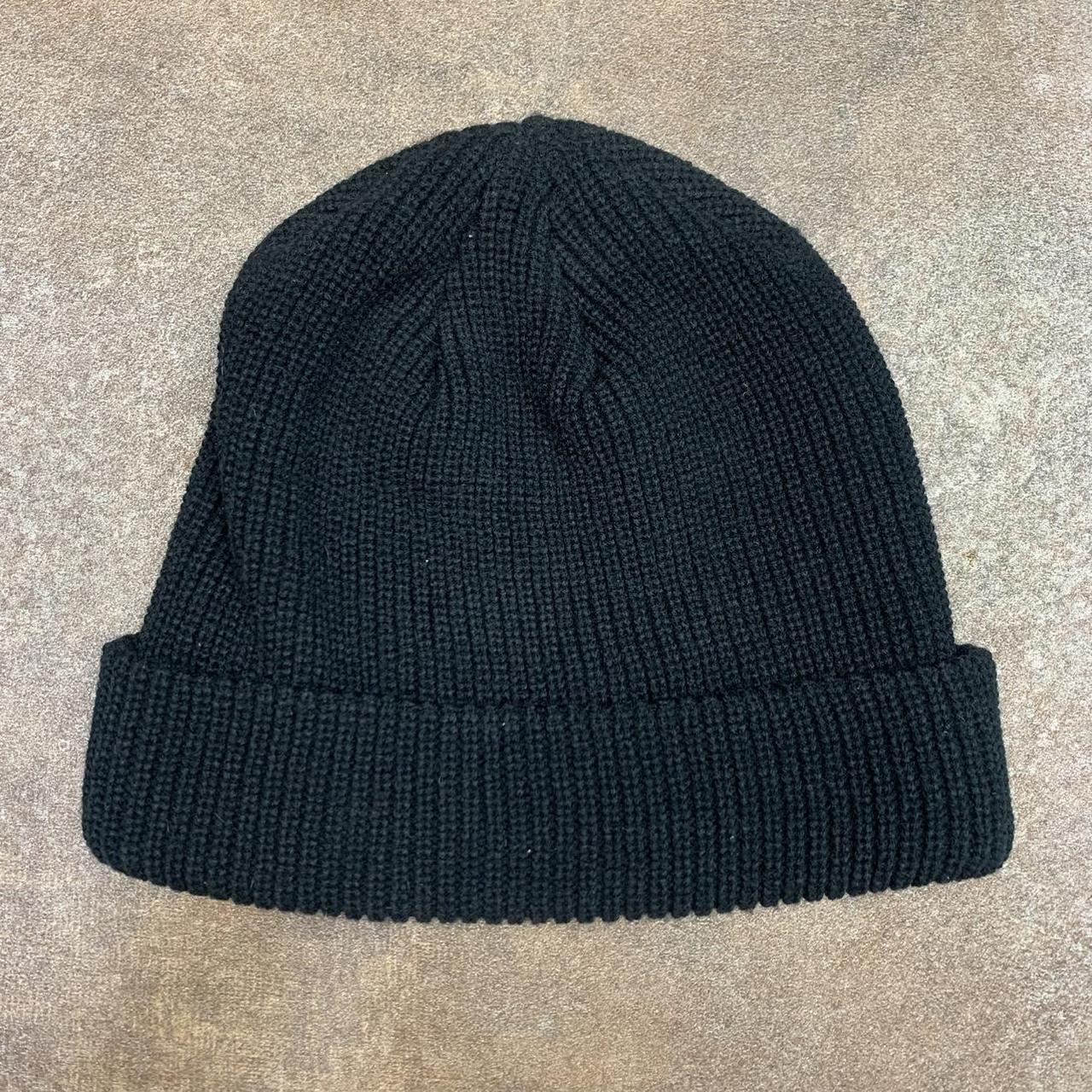 Volcom black logo beanie