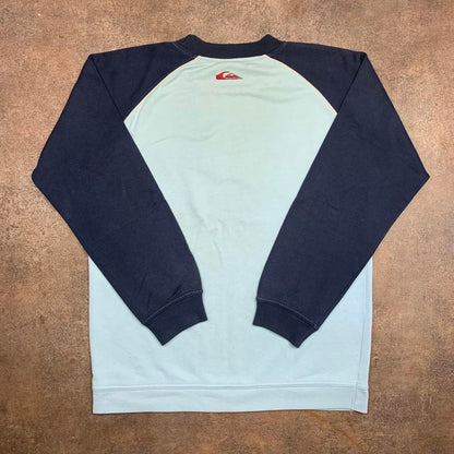 Quiksilver 90s blue navy graphic boxy sweatshirt