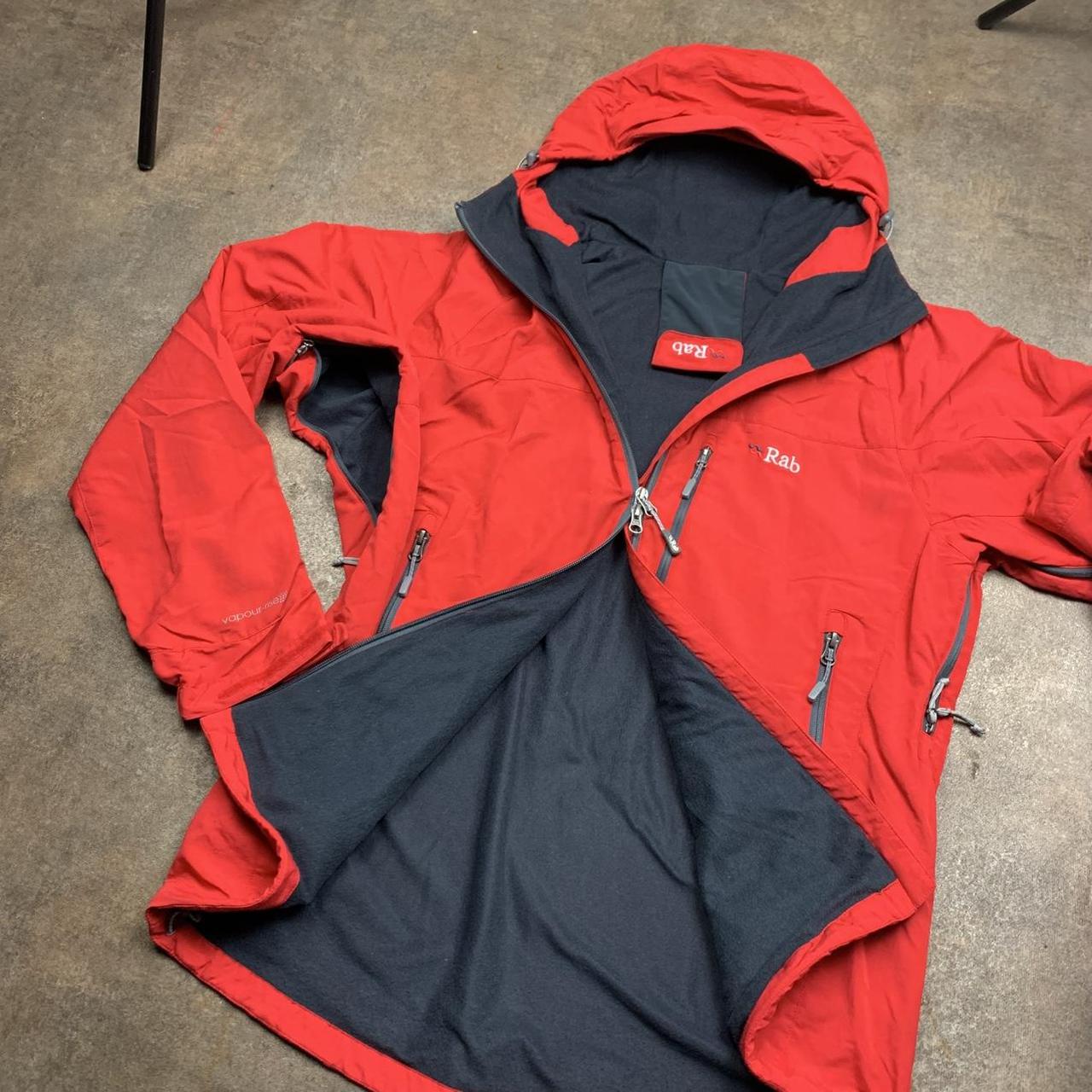 Rab Vapour Rise red utilised ski jacket