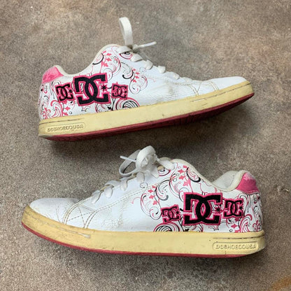 DC Shoes Pixie 3 00s white pink chunky trainers